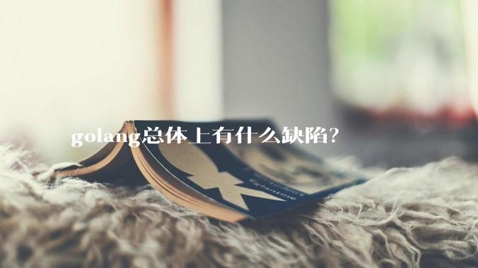 golang总体上有什么缺陷？