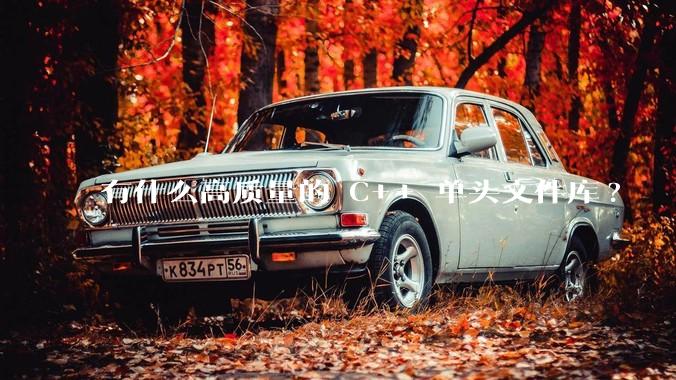 有什么高质量的 C++ 单头文件库?